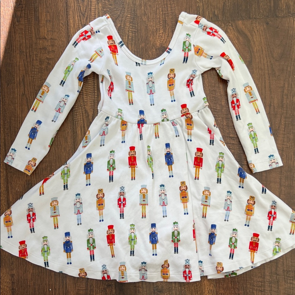 Colorful Nutcracker Print Twirl Dress